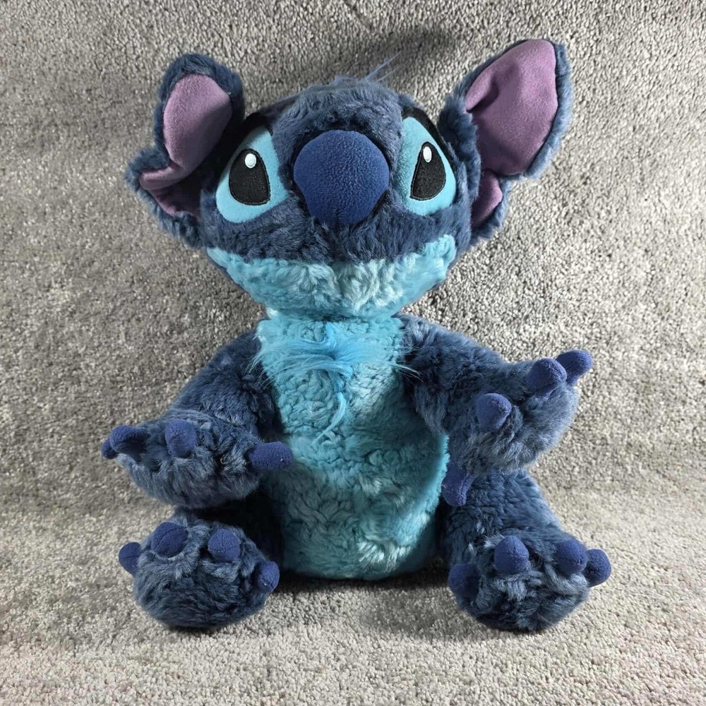 Disney Stitch Plush Large Stuffed Animal Toy Blue‎ Purple 13 inch